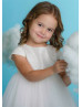 Ivory Glitter Flower Girl Dress Communion Dress